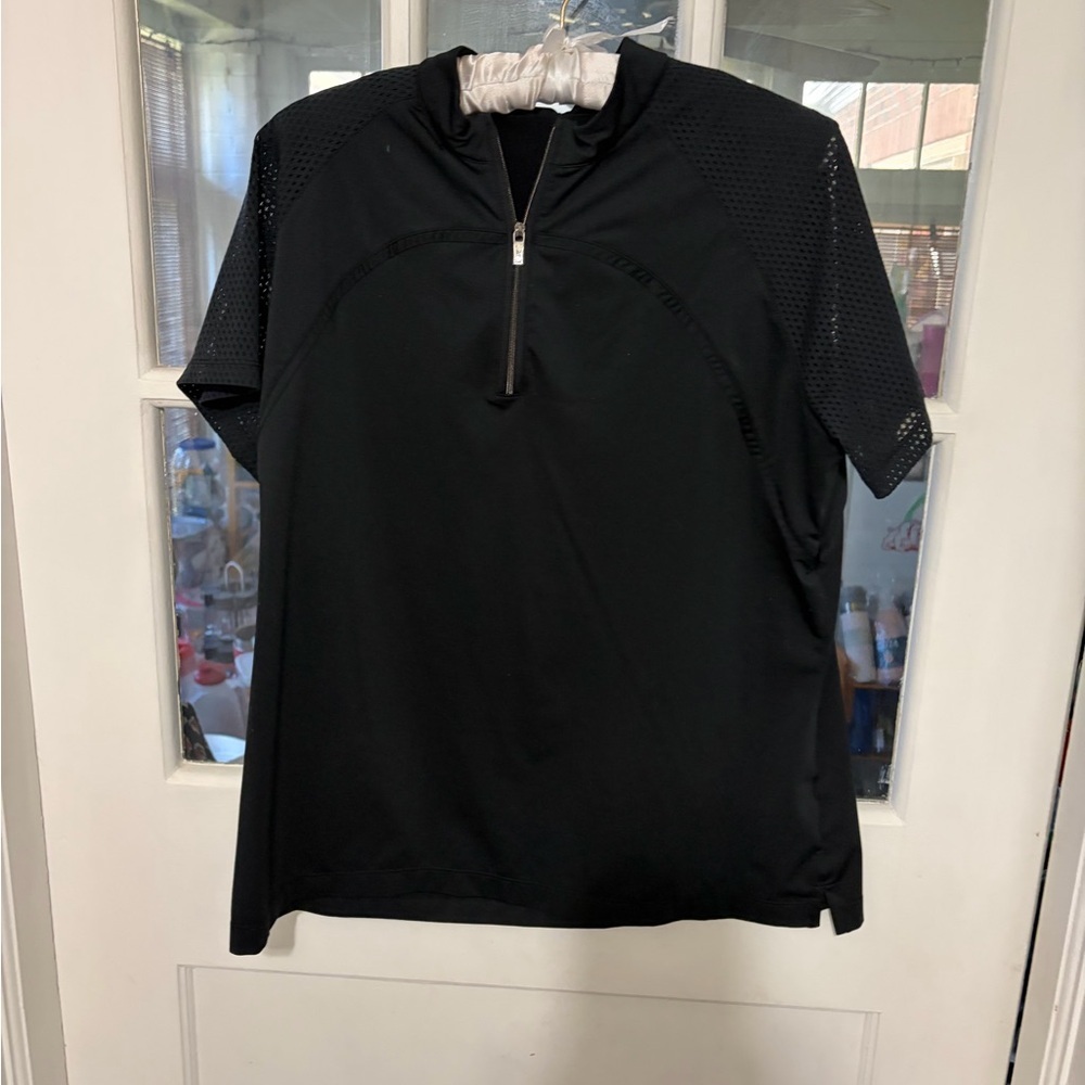 Tail Black Zip-Up shirt